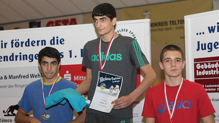 Im Limit bis 63 kg gewann Kamil Ali Jahuar vor Shamo Ali Jahuar und vor Grant Bingelis aus Gurevsk