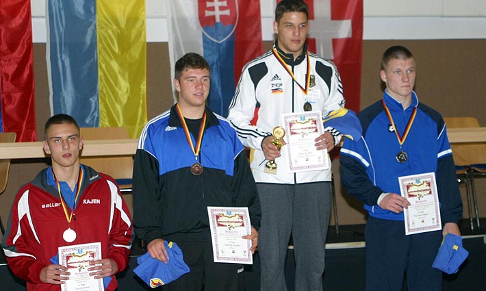 Ilja Litvinov (links) konnte sich als einziger Luckenwalder eine Medaille sichern.