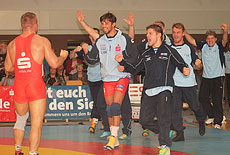 Große Freude über den Sieg von Martin Obst über den Mainzer Kiril Terziev in der letzten Saison.