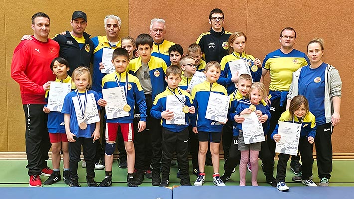 Die Luckenwalder Ringer waren äußerst erfolgreich beim Petermännchen-Pokal in Schwerin.