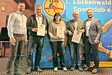 Ehrenamtler, Helfer, Offizielle und Sponsoren folgten der Einladung zum Neujahrsempfang des 1. Luckenwalder SC.